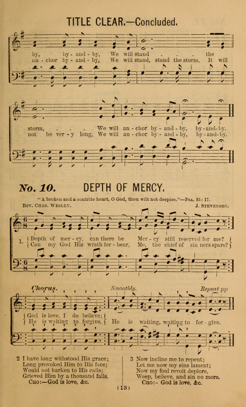 The Gospel Temperance Hymnal and Coronation Songs page 13