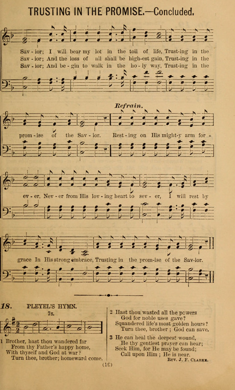 The Gospel Temperance Hymnal and Coronation Songs page 19