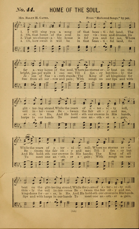 The Gospel Temperance Hymnal and Coronation Songs page 44