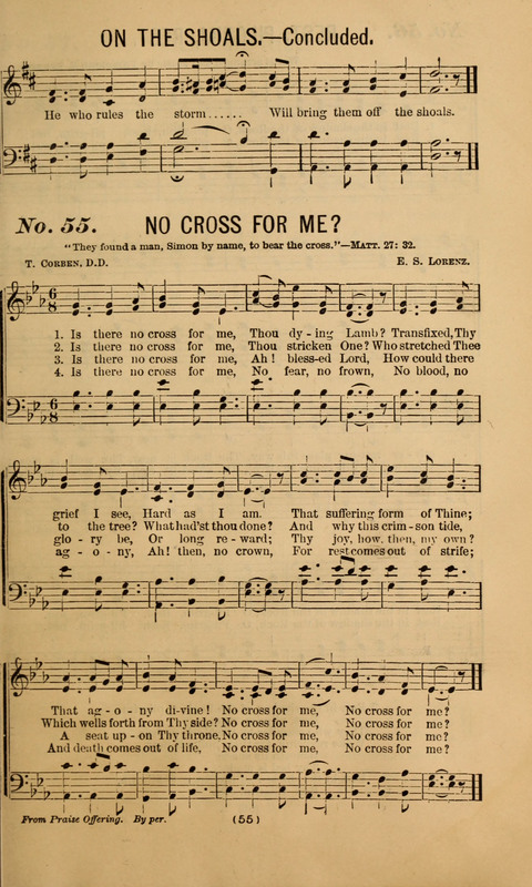 The Gospel Temperance Hymnal and Coronation Songs page 55
