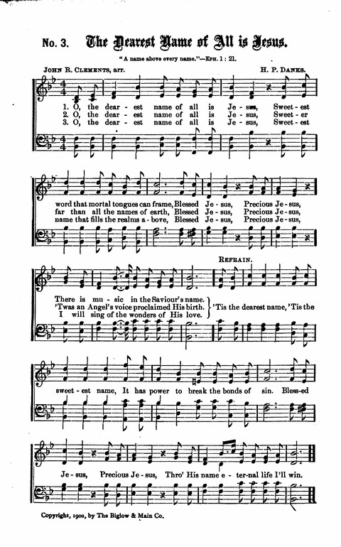 Gospel Tent Songs: Selected by F. H. Jacobs and I. Allan Sankey at the request of the Evangelistic Committee of Greater New York page 3