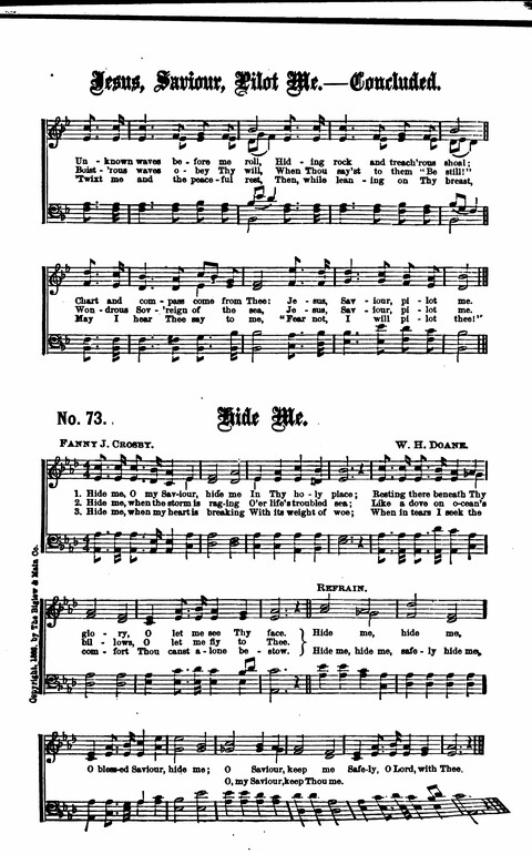 Gospel Tent Songs: Selected by F. H. Jacobs and I. Allan Sankey at the request of the Evangelistic Committee of Greater New York page 69