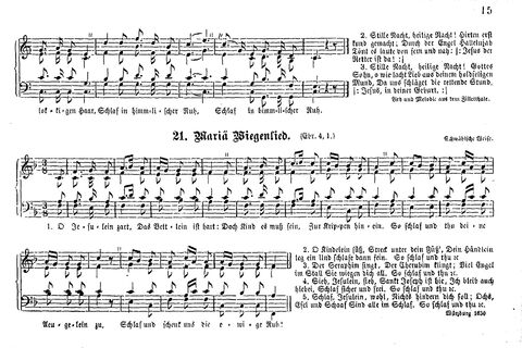 Das geistliche Volkslied: Sammlung geistlicher Lieder für außergottesdienstliche Kreise in vierstimmigem Satze, zugleich asl Begleiterin der "Kleine Missionsharfe" (10. Auflage) page 15