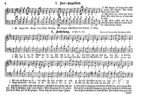 Das geistliche Volkslied: Sammlung geistlicher Lieder für außergottesdienstliche Kreise in vierstimmigem Satze, zugleich asl Begleiterin der "Kleine Missionsharfe" (10. Auflage) page 6