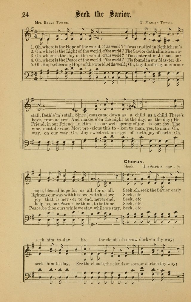Good Will: A collection of New Music for Sabbath Schools and Gospel Meetings (Enlarged) page 22