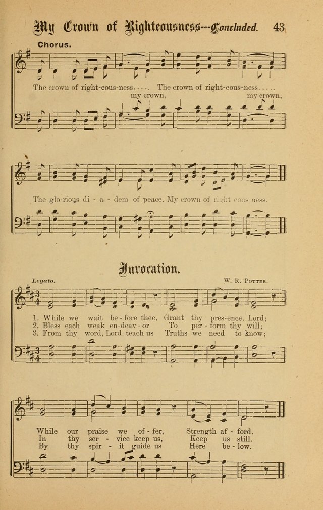 Good Will: A collection of New Music for Sabbath Schools and Gospel Meetings (Enlarged) page 41