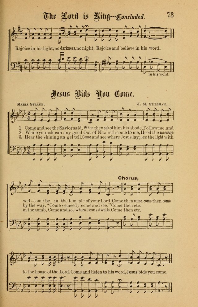 Good Will: A collection of New Music for Sabbath Schools and Gospel Meetings (Enlarged) page 71