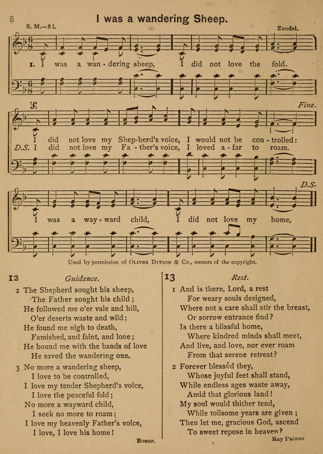 Good-Will Songs: a Compilation of Hymns and Tunes page 9
