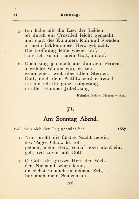 Gesangbuch der Zionsgemeinde zu Baltimore page 106