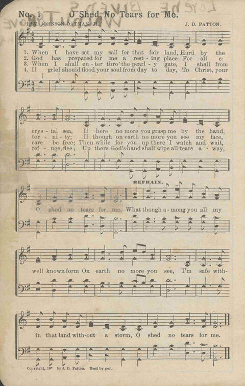 The Gospel in Song No. 2: the church, Sunday-school, the revival, young people