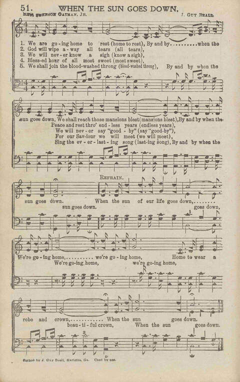 The Gospel in Song No. 2: the church, Sunday-school, the revival, young people