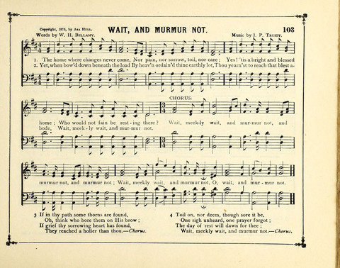 The Gem of Gems: a choice collection of sacred songs, original and selected, for the use of Sunday-Schools, Bible Classes and Social Worship page 103