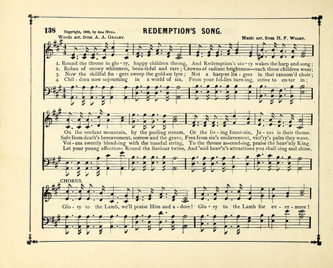 The Gem of Gems: a choice collection of sacred songs, original and selected, for the use of Sunday-Schools, Bible Classes and Social Worship page 138