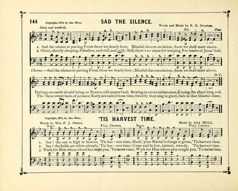 The Gem of Gems: a choice collection of sacred songs, original and selected, for the use of Sunday-Schools, Bible Classes and Social Worship page 144