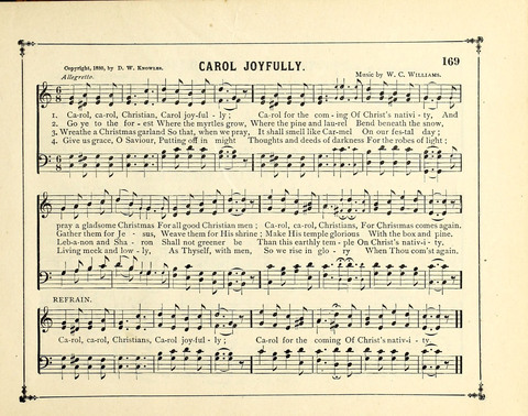 The Gem of Gems: a choice collection of sacred songs, original and selected, for the use of Sunday-Schools, Bible Classes and Social Worship page 169