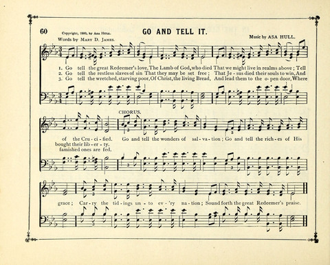 The Gem of Gems: a choice collection of sacred songs, original and selected, for the use of Sunday-Schools, Bible Classes and Social Worship page 60