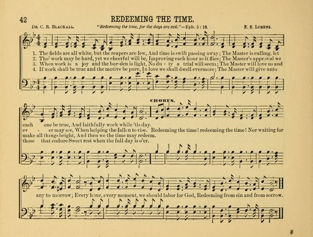 Gates of Praise: for the Sabbath-school, praise-service, prayer-meeting, etc. page 42