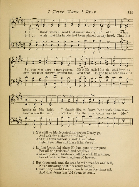 The Hosanna: a book of hymns, songs, chants, and anthems for children page 115