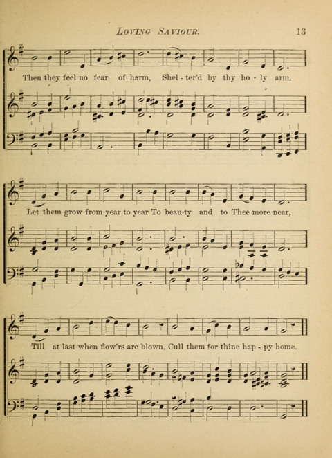 The Hosanna: a book of hymns, songs, chants, and anthems for children page 13