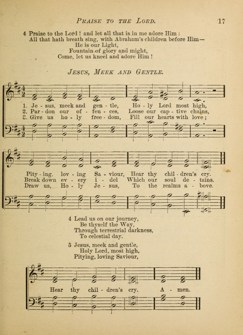 The Hosanna: a book of hymns, songs, chants, and anthems for children page 17