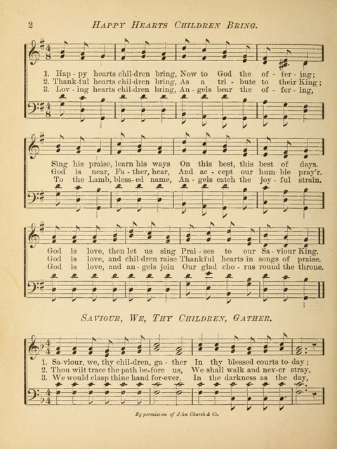 The Hosanna: a book of hymns, songs, chants, and anthems for children page 2