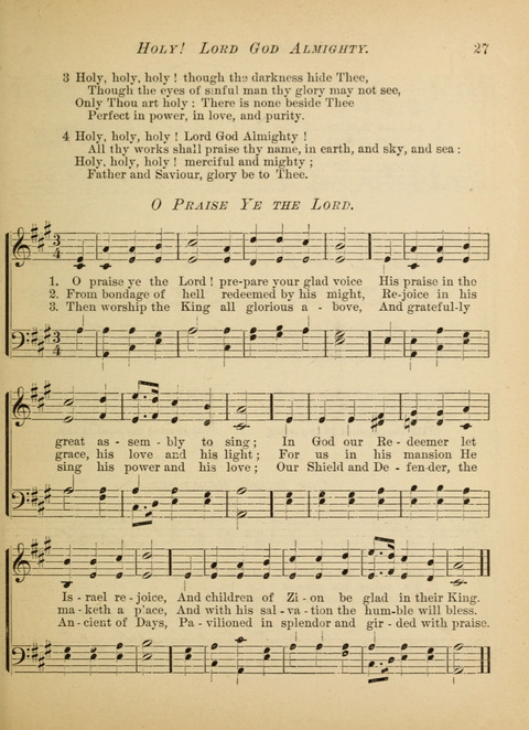 The Hosanna: a book of hymns, songs, chants, and anthems for children page 27