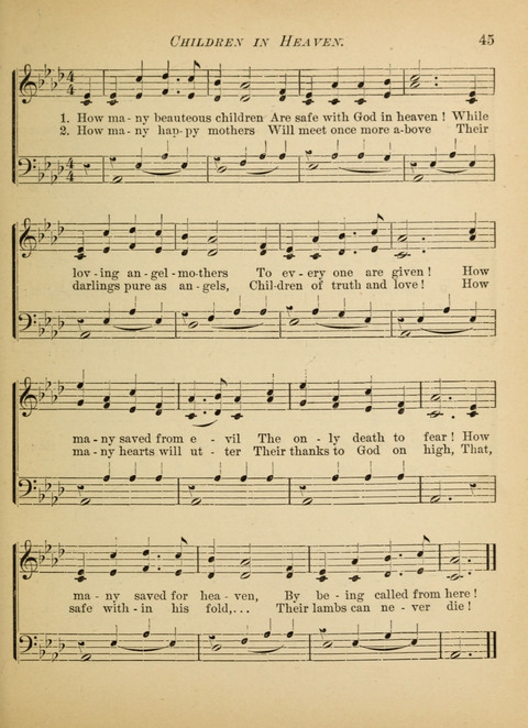 The Hosanna: a book of hymns, songs, chants, and anthems for children page 45