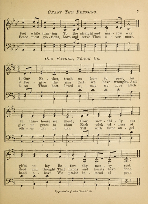 The Hosanna: a book of hymns, songs, chants, and anthems for children page 7