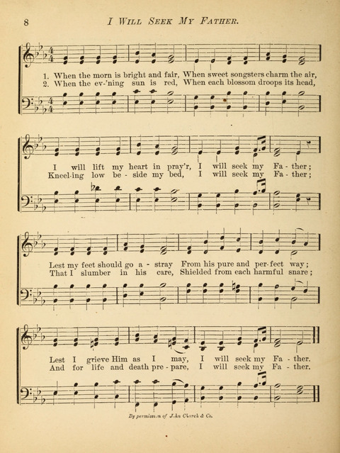 The Hosanna: a book of hymns, songs, chants, and anthems for children page 8