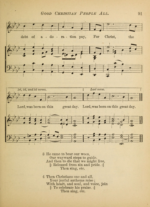 The Hosanna: a book of hymns, songs, chants, and anthems for children page 91