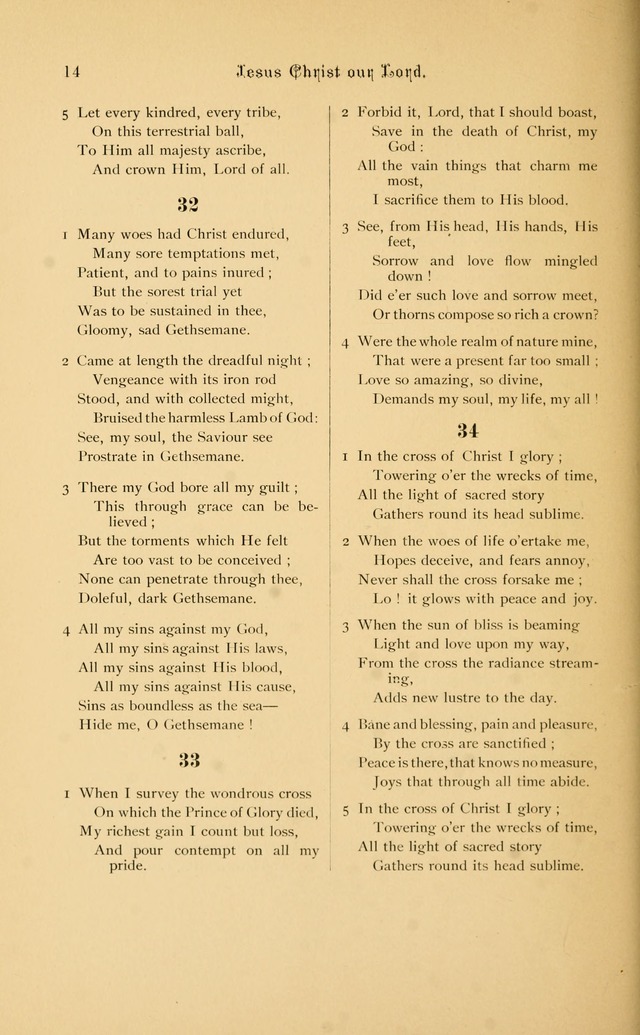 Hymnal page 14