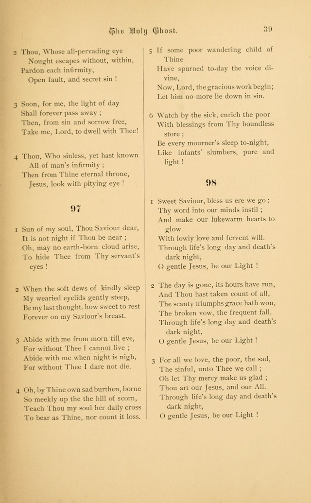 Hymnal page 39