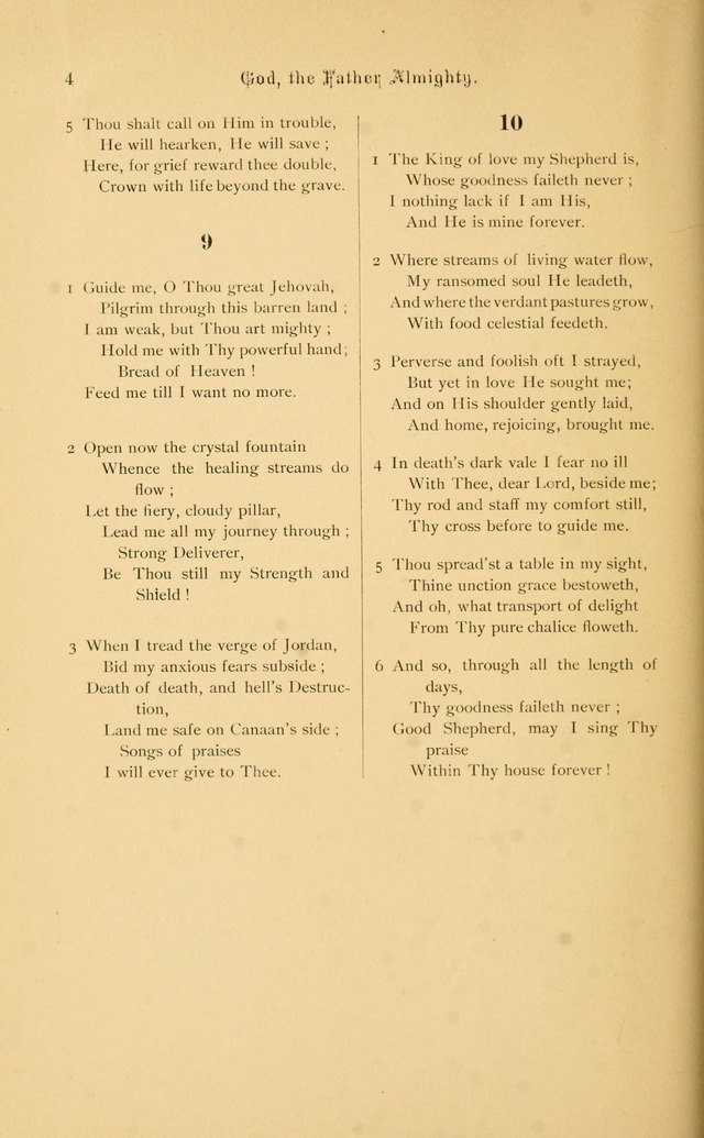 Hymnal page 4