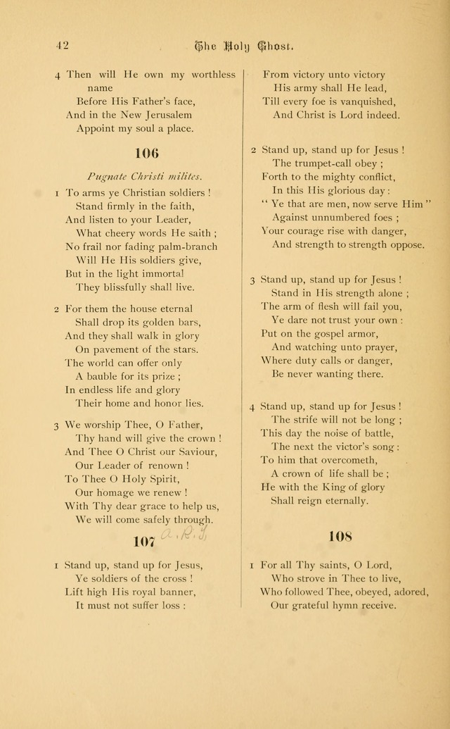 Hymnal page 42