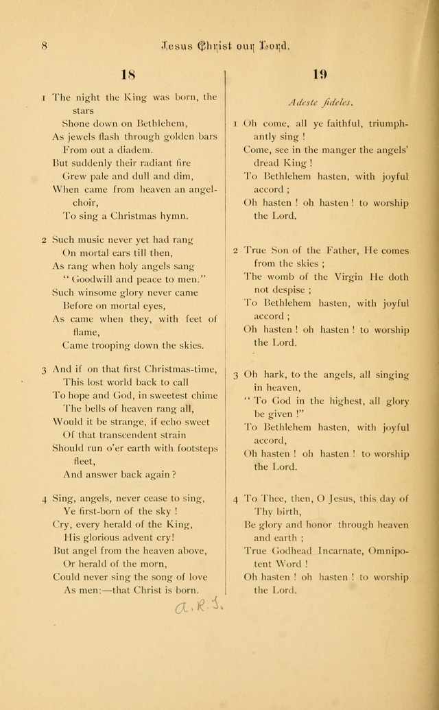 Hymnal page 8