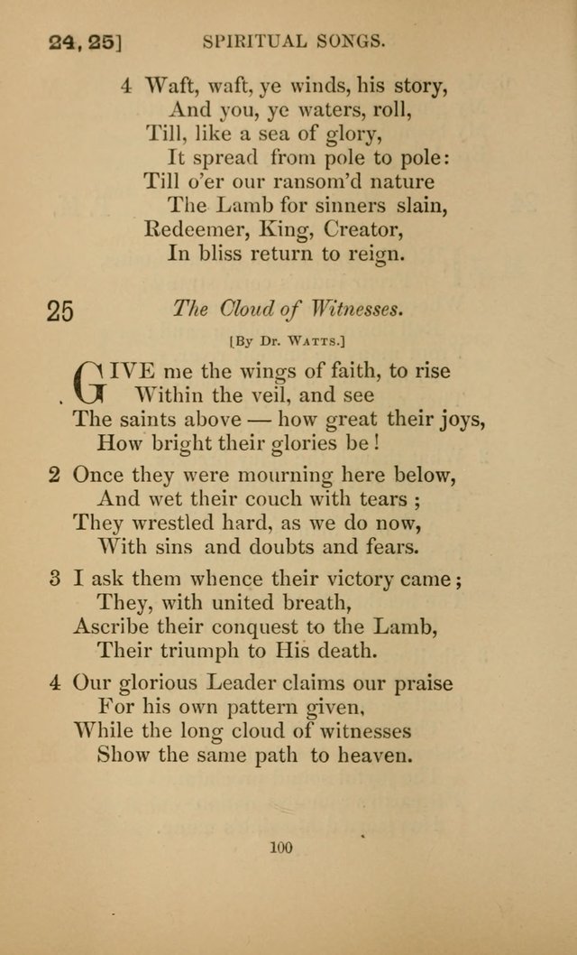 Hymns for All Christians page 100