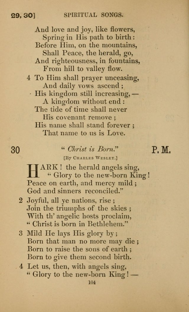 Hymns for All Christians page 104