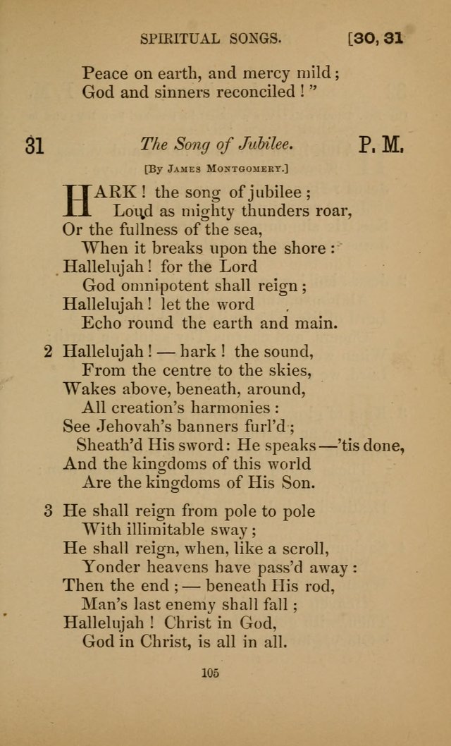 Hymns for All Christians page 105