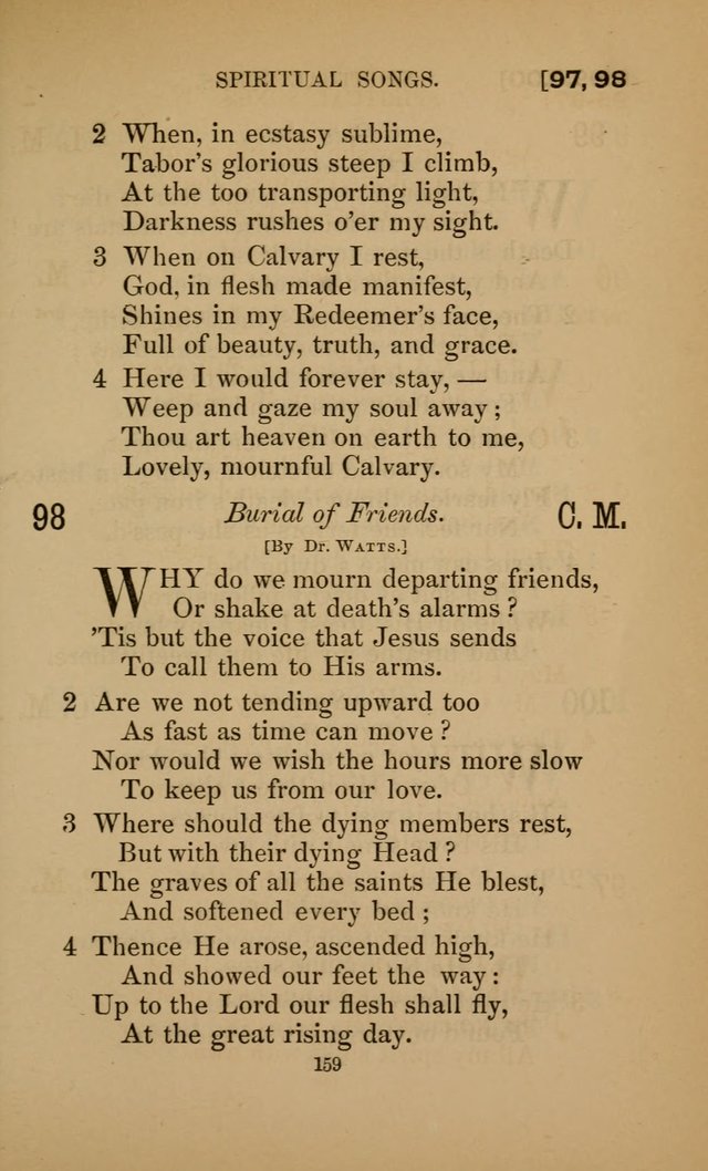 Hymns for All Christians page 159