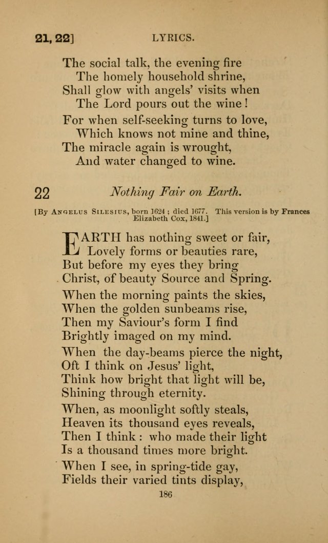 Hymns for All Christians page 186