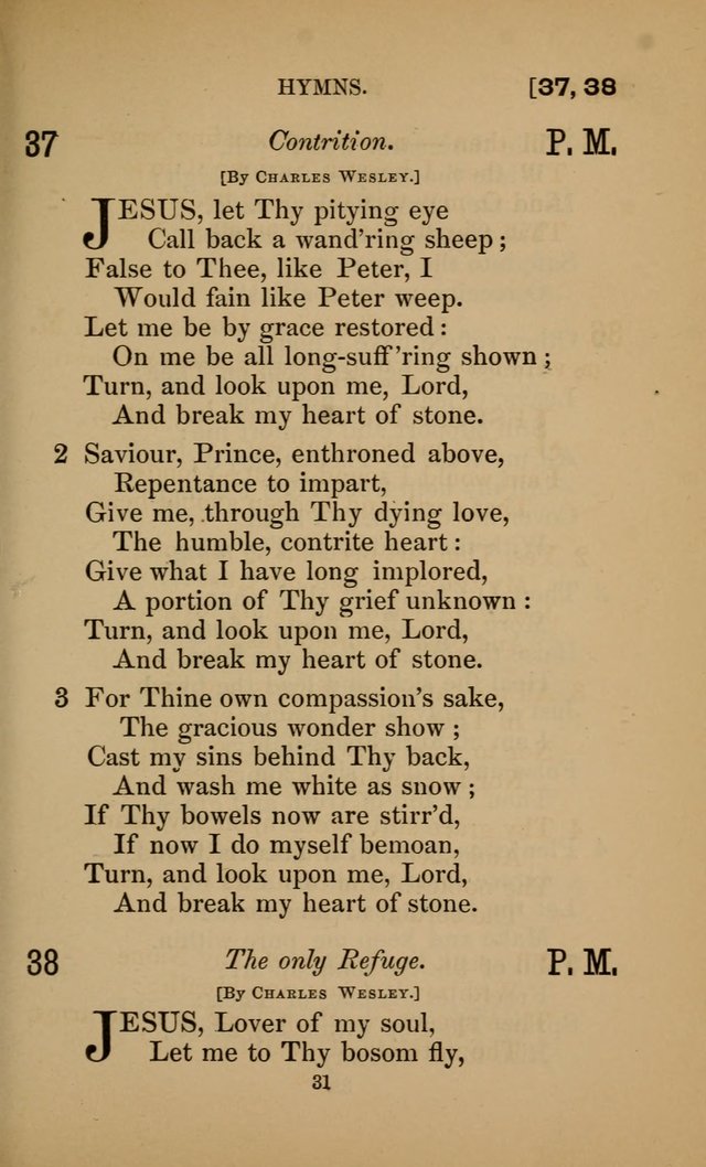 Hymns for All Christians page 31