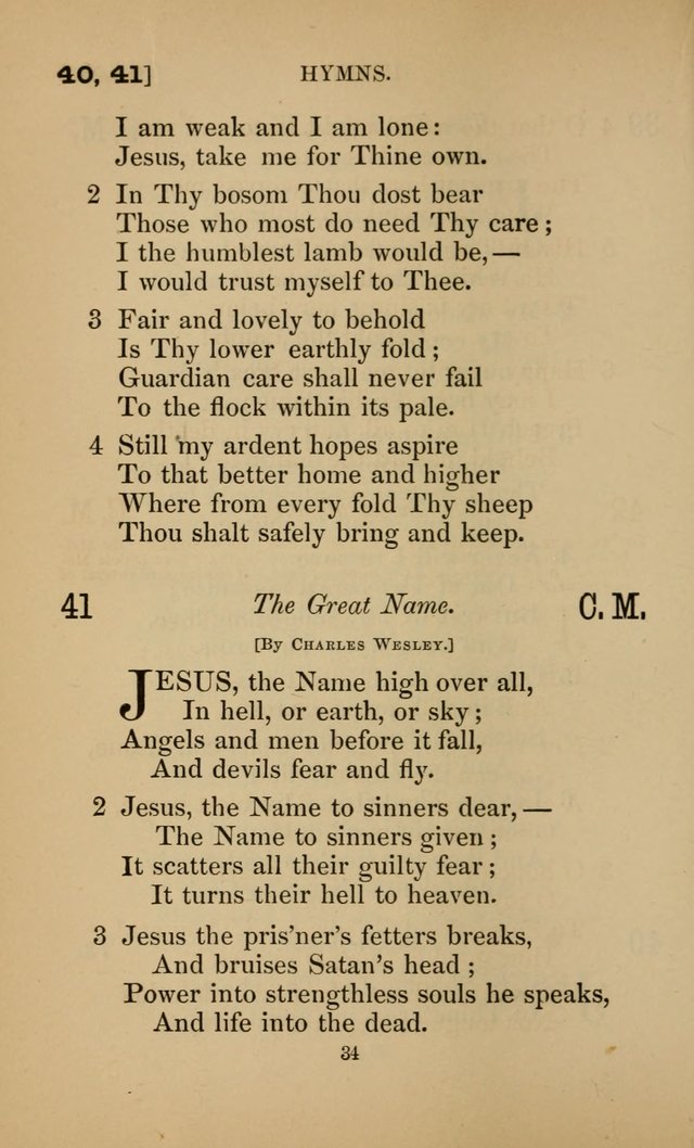 Hymns for All Christians page 34