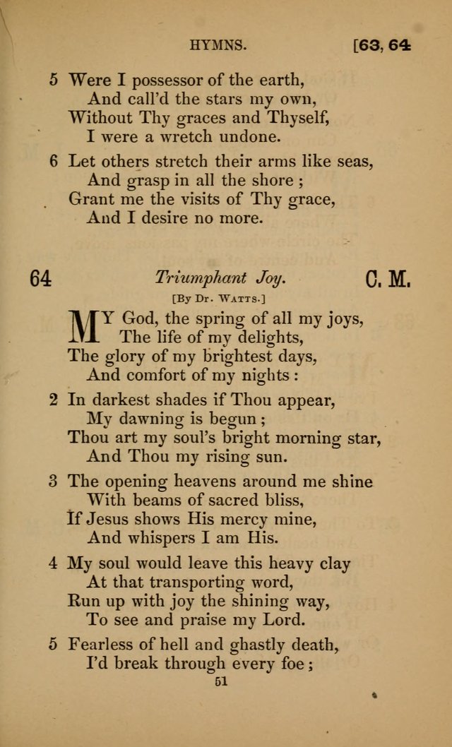 Hymns for All Christians page 51