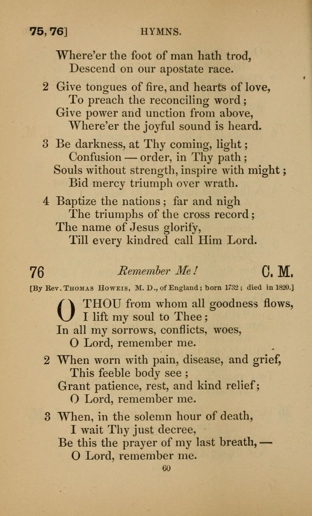 Hymns for All Christians page 60