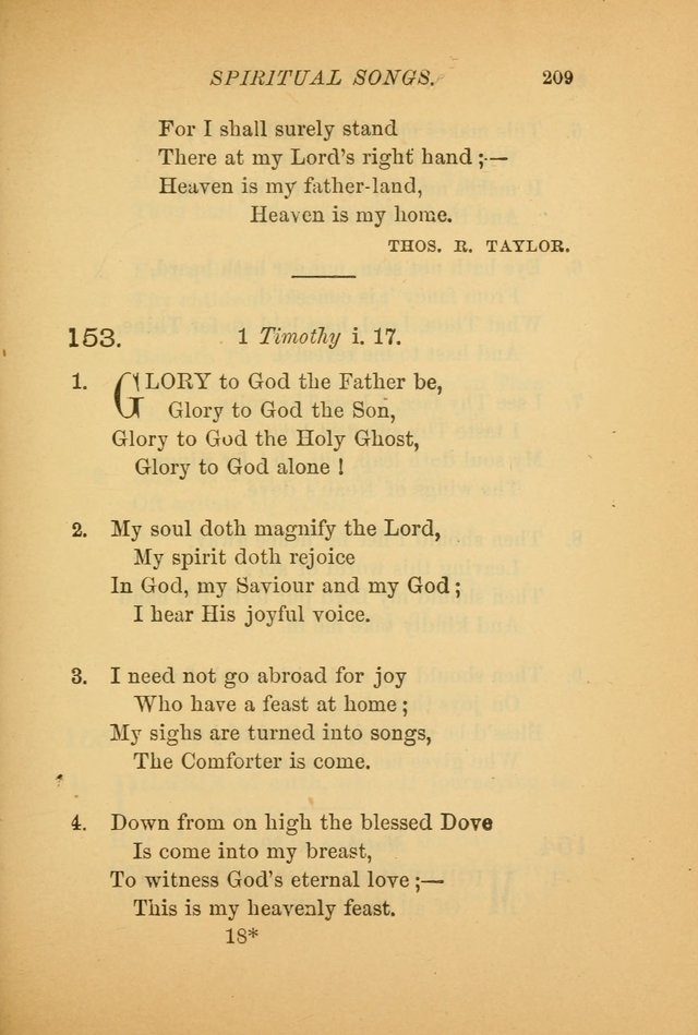 Hymns for the Church on Earth: being three hundred and sixty-six hymns and spiritual songs. (For the most part of modern date.) (New Ed.) page 211