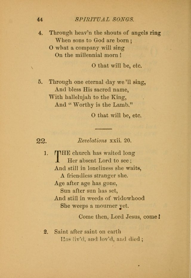 Hymns for the Church on Earth: being three hundred and sixty-six hymns and spiritual songs. (For the most part of modern date.) (New Ed.) page 46