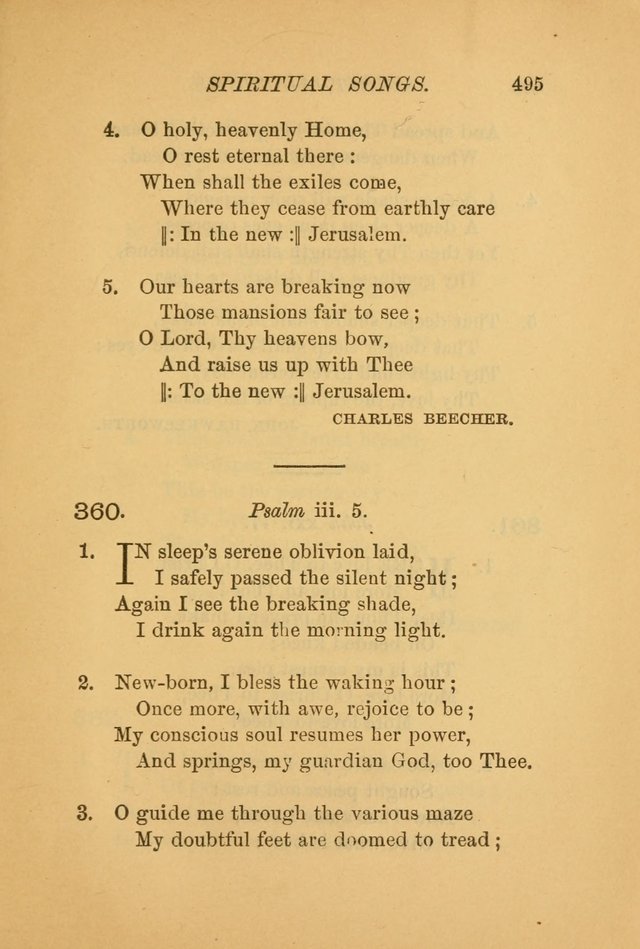 Hymns for the Church on Earth: being three hundred and sixty-six hymns and spiritual songs. (For the most part of modern date.) (New Ed.) page 497