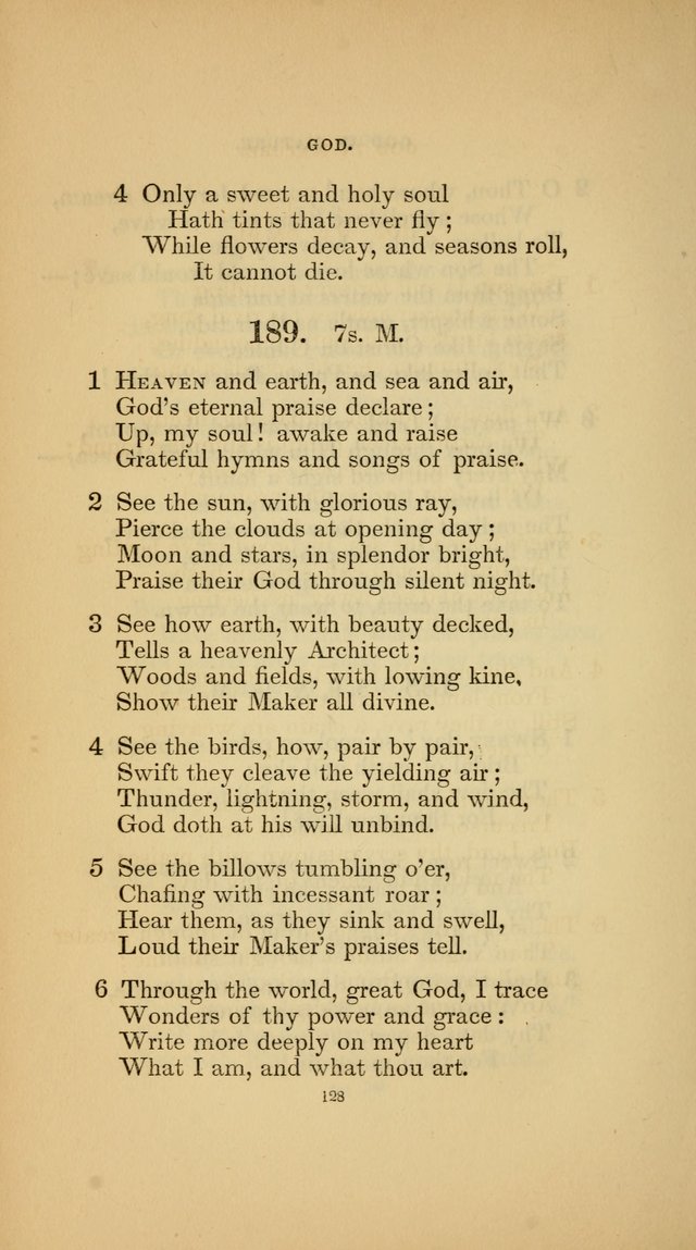 Hymns for the Church of Christ (3rd thousand) page 128