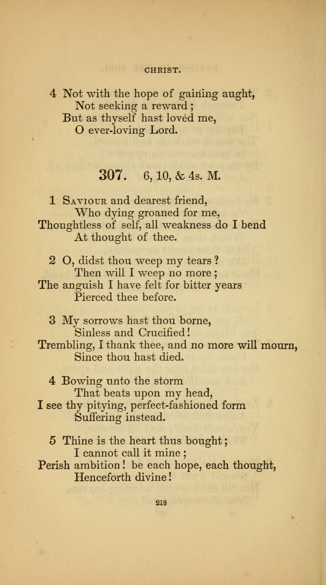 Hymns for the Church of Christ (3rd thousand) page 218