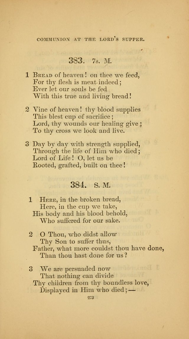 Hymns for the Church of Christ (3rd thousand) page 273